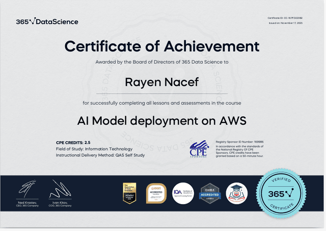 AI Model Deployment On AWS - 365 DataScience