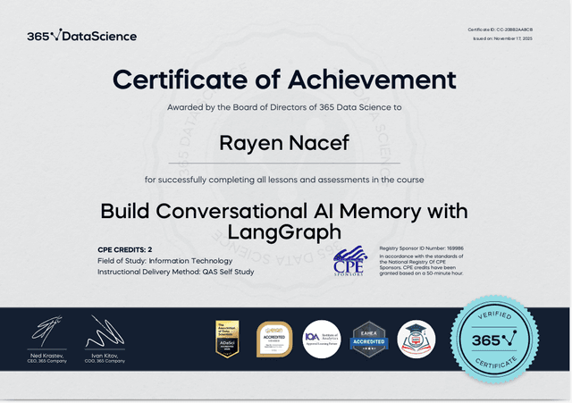 Build Conversational AI Memory with LangGraph - 365 DataScience